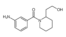 Methanone, (3-aminophenyl)[2-(2-hydroxyethyl)-1-piperidinyl] Structure