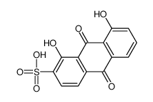 1,8-dihydroxy-9,10-dioxoanthracene-2-sulfonic acid结构式