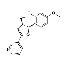 trans-4-hydroxy-5-(2,4-dimethoxyphenyl)-Δ2-oxazoline Structure