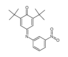 2,6-bis(dimethylethyl)-4-<(3-nitrophenyl)imino>-2,5-cyclohexadien-1-one Structure