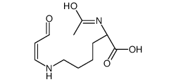 (2S)-2-acetamido-6-[[(E)-3-oxoprop-1-enyl]amino]hexanoic acid结构式