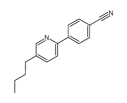 4-(5-Butyl-pyridin-2-yl)-benzonitrile Structure