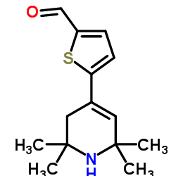 5-(2,2,6,6-Tetramethyl-1,2,3,6-tetrahydro-4-pyridinyl)-2-thiophenecarbaldehyde Structure