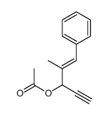 [(E)-2-methyl-1-phenylpent-1-en-4-yn-3-yl] acetate Structure