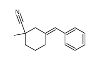 3-benzylidene-1-cyano-1-methylcyclohexane Structure