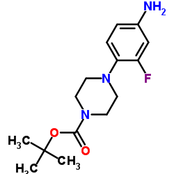 4-(4-Boc-piperazin-1-yl)-3-fluoroaniline Structure