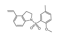 1-[(2-methoxy-5-methylphenyl)sulfonyl]-4-vinylindoline结构式