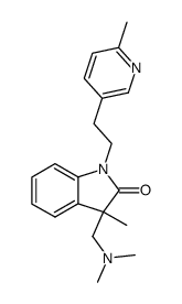 N-(2-<2-Methyl-pyridyl-(5)>-ethyl)-3-methyl-3-dimethylaminomethyl-oxindol Structure