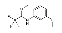 N-(2,2,2-trifluoro-1-methoxyethyl)-3-methoxyaniline结构式
