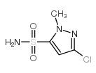 Methyl 5-(aminosulfonyl)-3-chloro-1-methyl-1H-pyrazole-4-carboxylate Structure