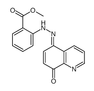 methyl 2-[2-(8-oxoquinolin-5-ylidene)hydrazinyl]benzoate结构式