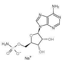 Adenosine 5′-monophosphoramidate sodium structure