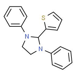 1,3-Diphenyl-2-(thiophen-2-yl)imidazolidine structure