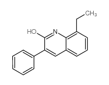 8-乙基-3-苯基-2-喹啉醇结构式