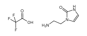 1-(2-amino-ethyl)-1,3-dihydro-imidazol-2-one trifluoroacetate结构式