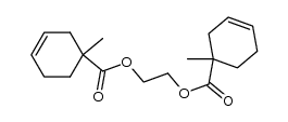 1,2-bis-(1-methyl-cyclohex-3-enecarbonyloxy)-ethane Structure