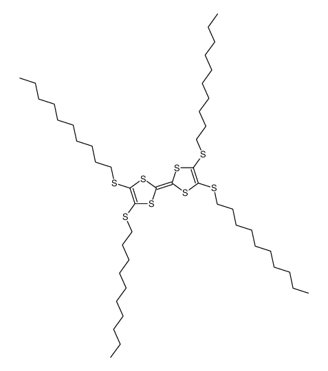 4,4',5,5'-tetrakis(decylthio)tetrathiofulvalene结构式