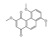 3,5,8-trimethoxyphenanthrene-1,4-dione结构式
