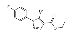 ETHYL5-BROMO-1-(4-FLUOROPHENYL)-1H-PYRAZOLE-4-CARBOXYLATE structure