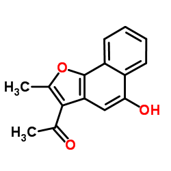 1-(5-Hydroxy-2-methylnaphtho[1,2-b]furan-3-yl)ethanone结构式
