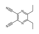 5,6-diethylpyrazine-2,3-dicarbonitrile结构式