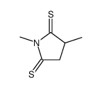 2,5-Pyrrolidinedithione,1,3-dimethyl- Structure
