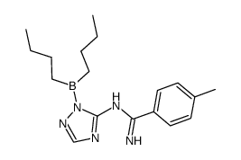 N-(2-Dibutylboranyl-2H-[1,2,4]triazol-3-yl)-4-methyl-benzamidine Structure