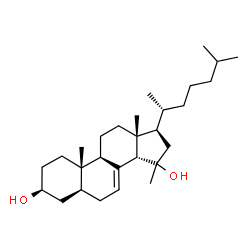 15-methylcholest-7-ene-3,15-diol结构式