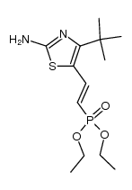 [(E)-2-(2-Amino-4-tert-butyl-5-thiazolyl)ethenyl]phosphonsaeure-diethylester Structure