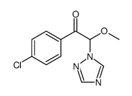 1-(4-chlorophenyl)-2-methoxy-2-(1,2,4-triazol-1-yl)ethanone结构式