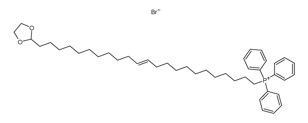 23-(Dioxolan-2-yl)tricos-12-enyl(triphenyl)phosphonium bromide结构式