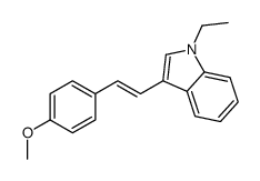 1-ethyl-3-[2-(4-methoxyphenyl)ethenyl]indole结构式