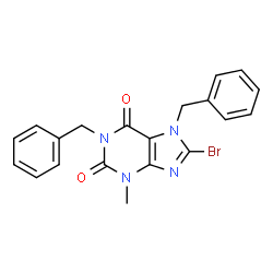 1,7-dibenzyl-8-bromo-3-methyl-3,7-dihydro-1H-purine-2,6-dione picture