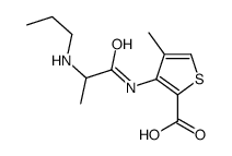 4-METHYL-3-[[1-OXO-2-(PROPYLAMINO)PROPYL]AMINO]-2-THIOPHENECARBOXYLIC ACID Structure