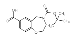 4-(tert-butoxycarbonyl)-2,3,4,5-tetrahydro-1,4-benzoxazepine-7-carboxylic acid structure