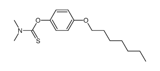 O-(4-(heptyloxy)phenyl) dimethylcarbamothioate Structure
