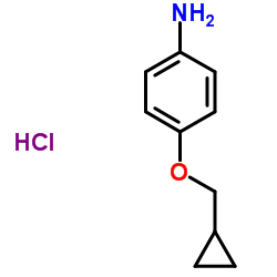 4-(Cyclopropylmethoxy)aniline HCl结构式