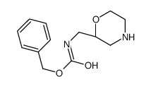 (S)-BENZYL (MORPHOLIN-2-YLMETHYL)CARBAMATE Structure