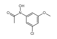 N-(3-chloro-5-methoxyphenyl)acetohydroxamsaeure Structure