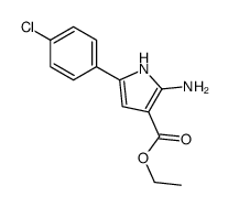 ethyl 2-amino-5-(4-chlorophenyl)-1H-pyrrole-3-carboxylate结构式