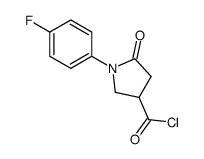 1-(4-fluorophenyl)-5-oxopyrrolidine-3-carbonyl chloride Structure