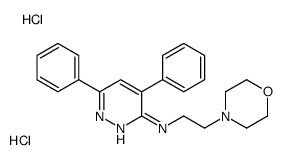 N-(2-morpholin-4-ylethyl)-4,6-diphenylpyridazin-3-amine,dihydrochloride结构式
