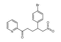 5-nitro-4-(4-bromophenyl)-1-(2-pyridyl)-1-pentanone Structure