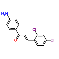 (2E)-1-(4-Aminophenyl)-3-(2,4-dichlorophenyl)-2-propen-1-one Structure