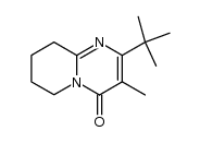 3-methyl-2-t-butyl-6,7,8,9-tetrahydro-4H-pyrido[1,2-a]pyrimidin-4-one结构式