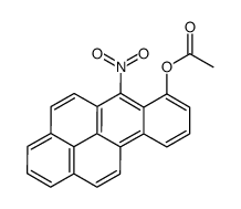 6-Nitrobenzo(a)pyren-7-ol acetate (ester) Structure