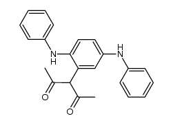 3-(2,5-bis(phenylamino)phenyl)pentane-2,4-dione结构式