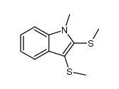 1-methyl-2,3-bis(methylthio)indole Structure