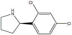 (2R)-2-(2,4-DICHLOROPHENYL)PYRROLIDINE结构式