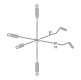 cis-bis(allylphosphine)molybdenum(CO)4 Structure